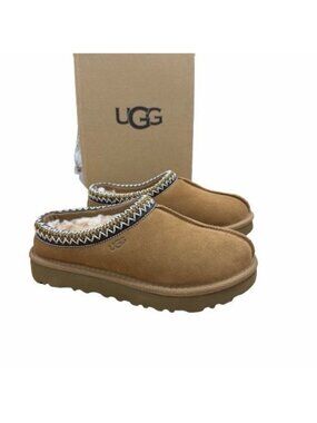 UGG Tasman Slippers in Chestnut Suede Upper Wool Lined 5955